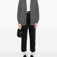 Golden Goose Cotton V-necked Cardigan - Grey