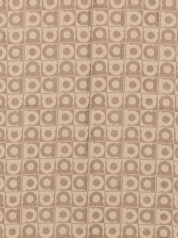 Ferragamo Printed Wool Scarf - Brown