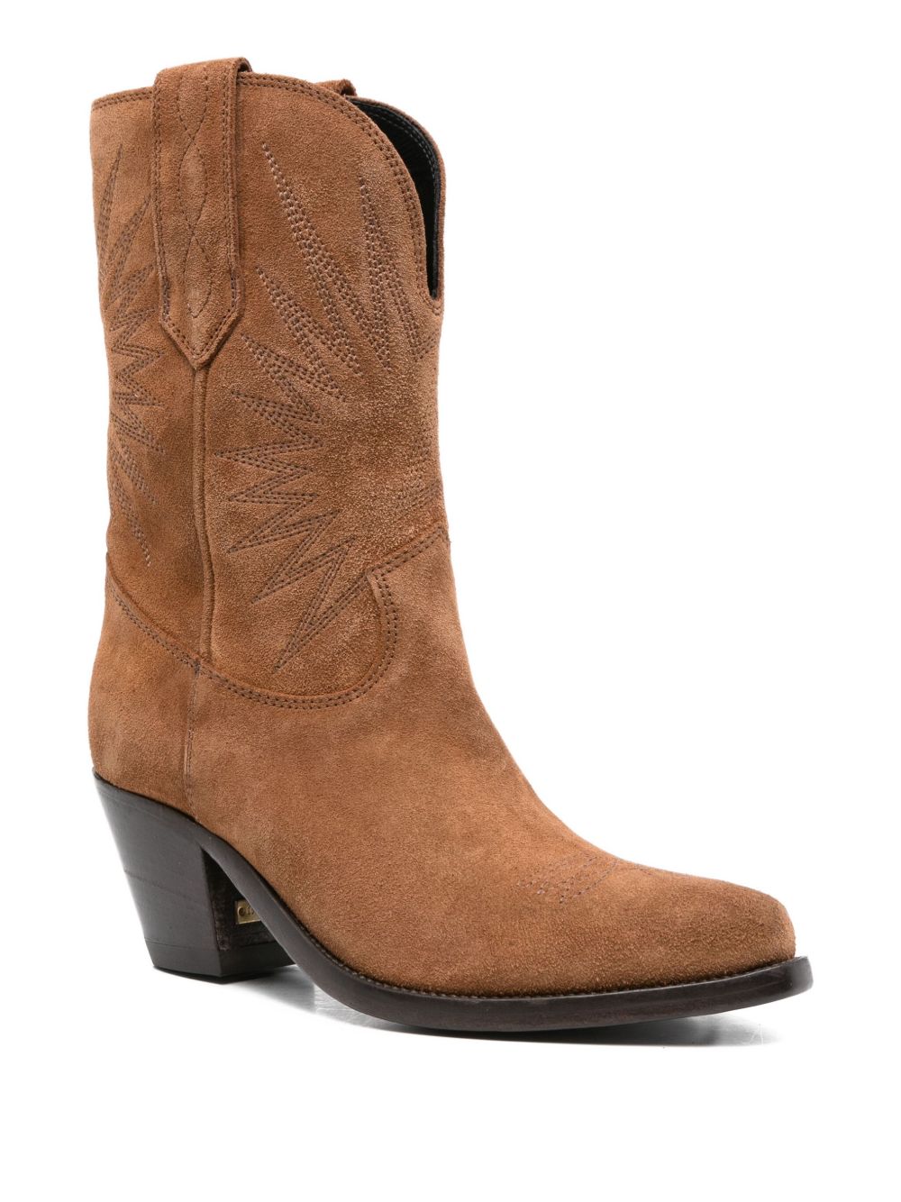 Golden Goose Wish Star Low Leather Boots Brown