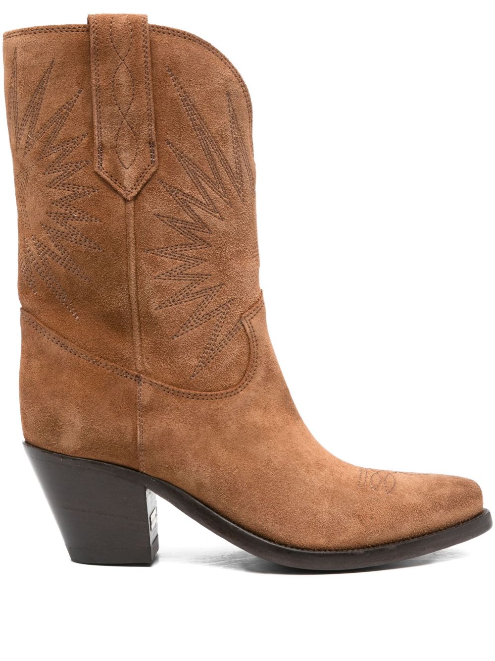 Golden Goose Wish Star Low Leather Boots Brown