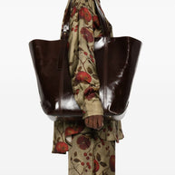 Golden Goose 24.7 Leather Handbag - Brown
