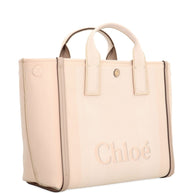 Chloé Carry Canvas Tote Bag Beige