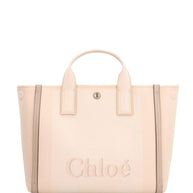 Chloé Carry Canvas Tote Bag Beige