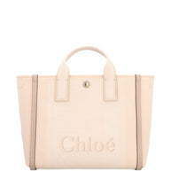 Chloé Carry Canvas Tote Bag Beige