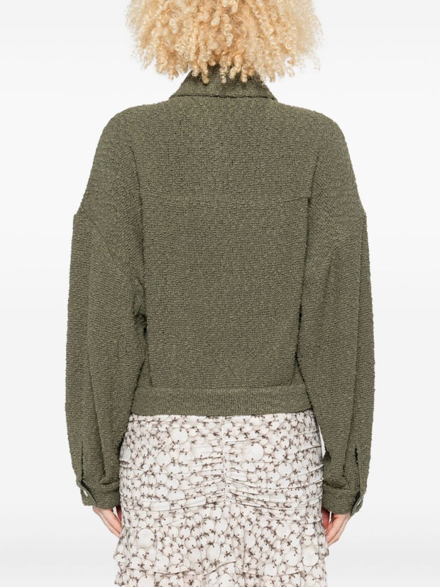 Iro Pabli Cotton Jacket Green