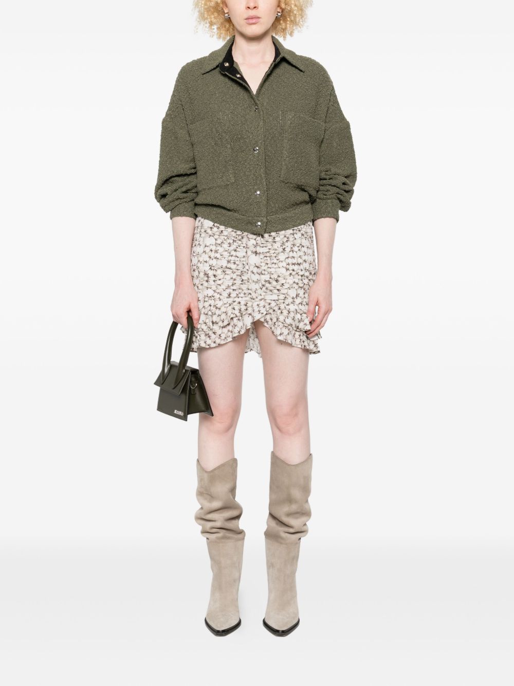 Iro Pabli Cotton Jacket Green