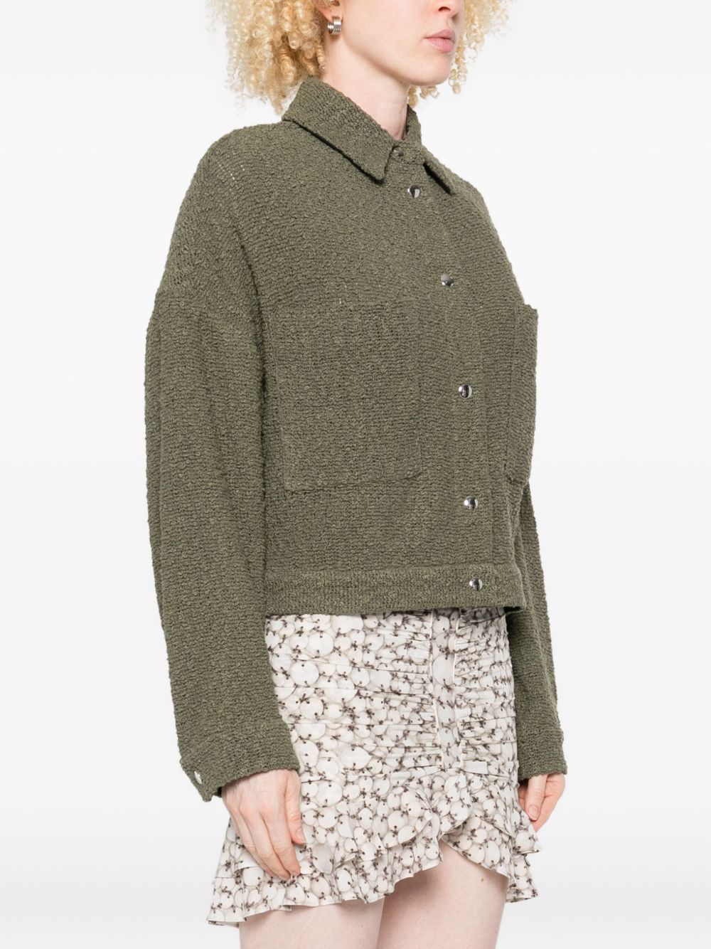 Iro Pabli Cotton Jacket Green