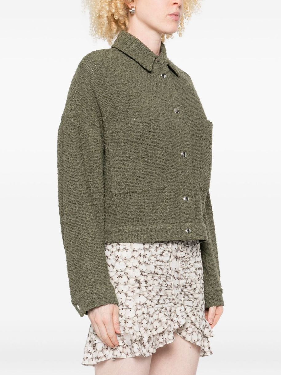 Iro Pabli Cotton Jacket Green