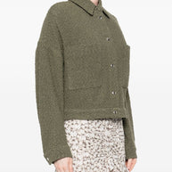 Iro Pabli Cotton Jacket Green
