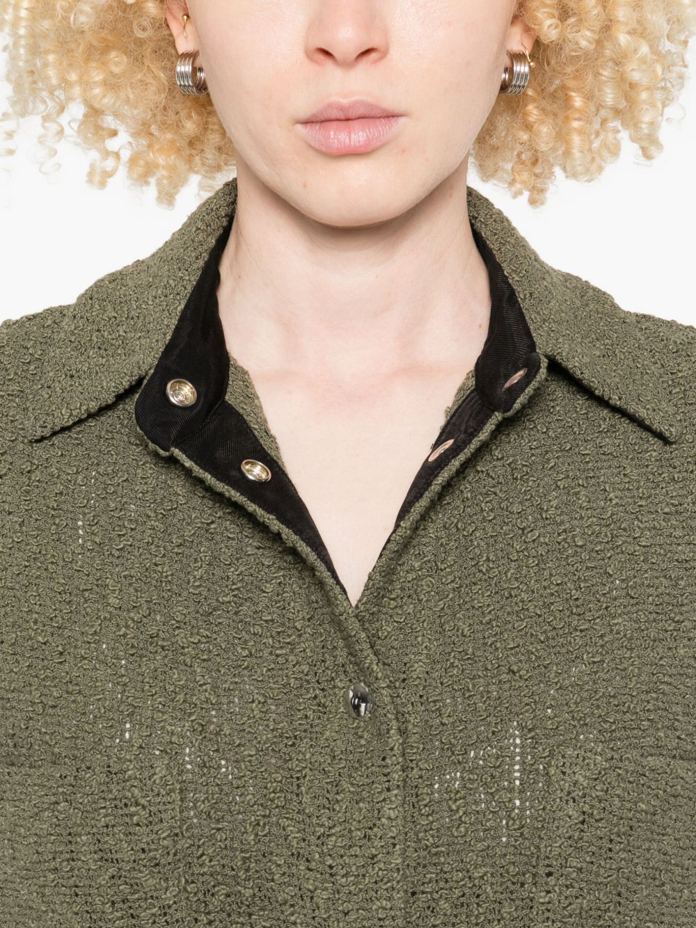 Iro Pabli Cotton Jacket Green