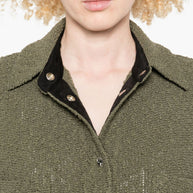 Iro Pabli Cotton Jacket Green