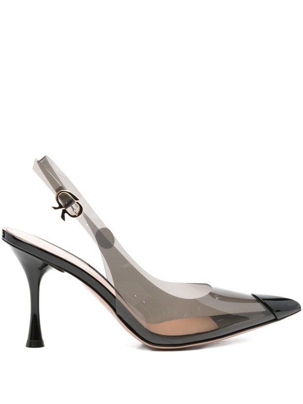 Gianvito Rossi Diana 85 TPU Slingback - Black