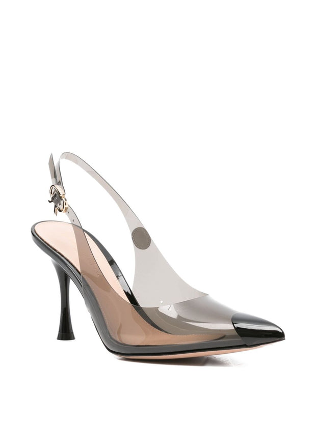 Gianvito Rossi Diana 85 TPU Slingback - Black