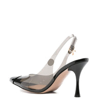 Gianvito Rossi Diana 85 TPU Slingback - Black
