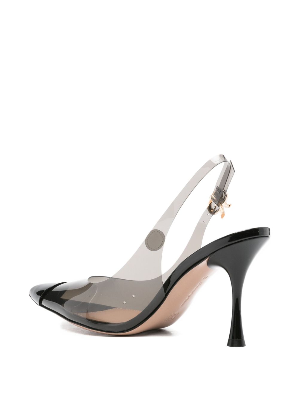 Gianvito Rossi Diana 85 TPU Slingback - Black