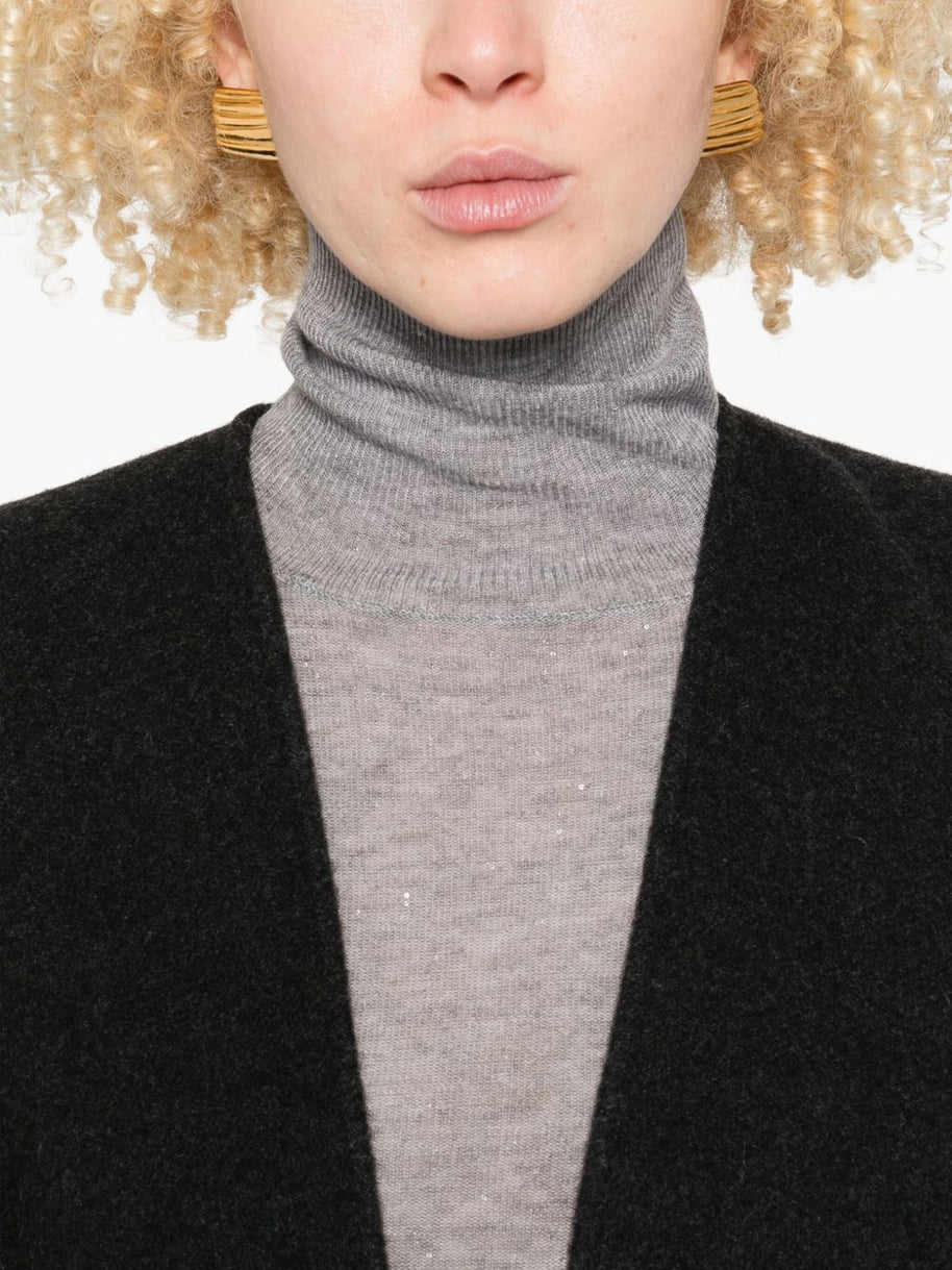 Fabiana Filippi Wool Turtle-neck Sweater - Grey