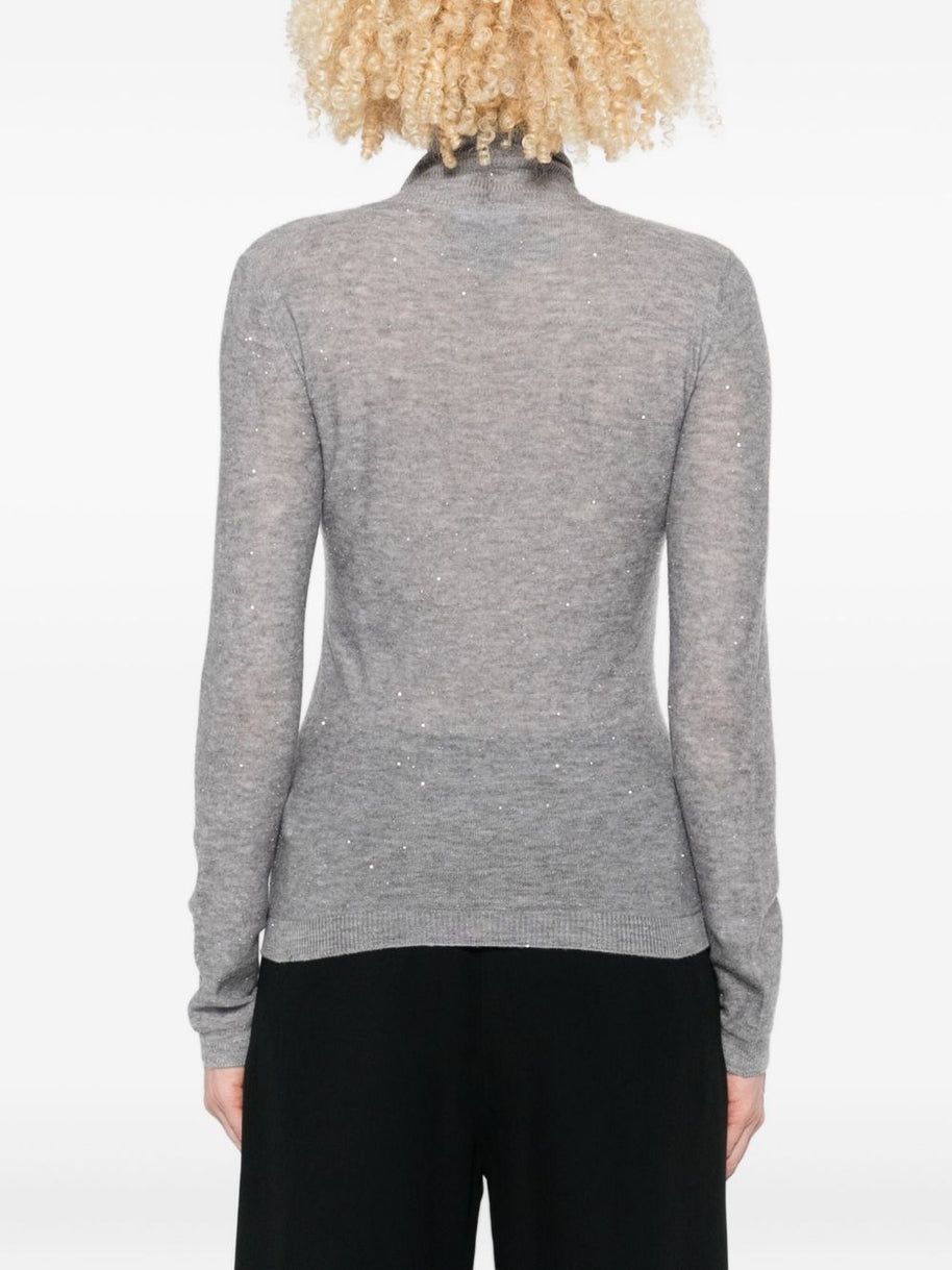Fabiana Filippi Wool Turtle-neck Sweater - Grey