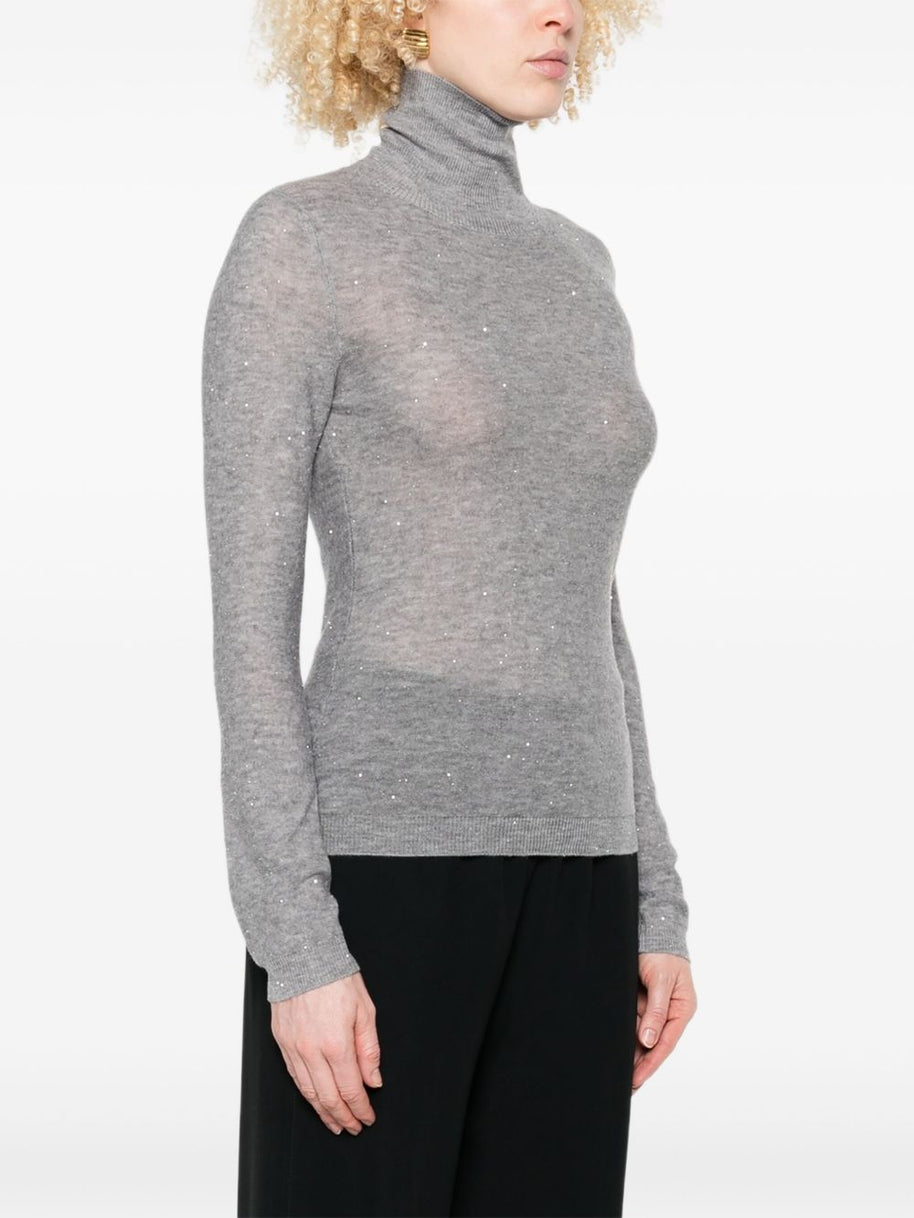 Fabiana Filippi Wool Turtle-neck Sweater - Grey