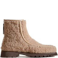 HEREU Armenta Low Shearling Boots - Beige