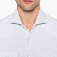 Brunello Cucinelli Cotton Shirt - Light Grey