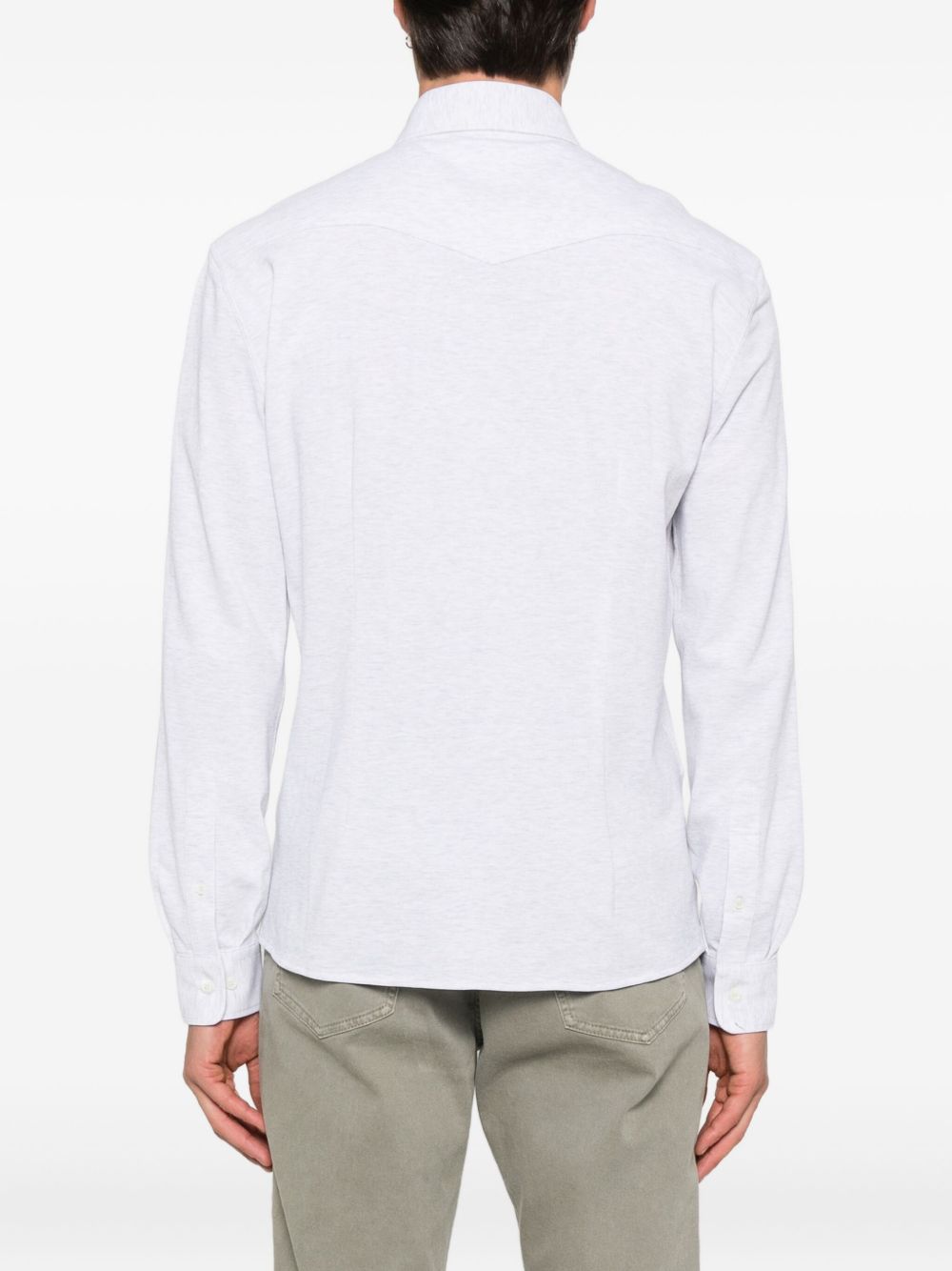 Brunello Cucinelli Cotton Shirt - Light Grey