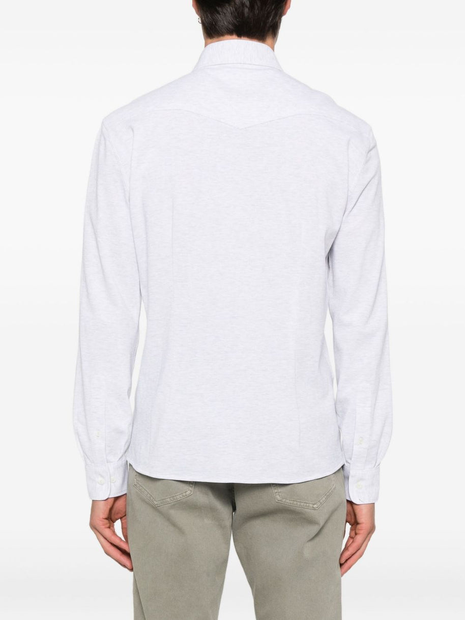 Brunello Cucinelli Cotton Shirt - Light Grey