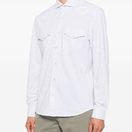 Brunello Cucinelli Cotton Shirt - Light Grey