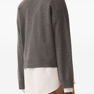 Fabiana Filippi Wool Blend Cardigan - Grey
