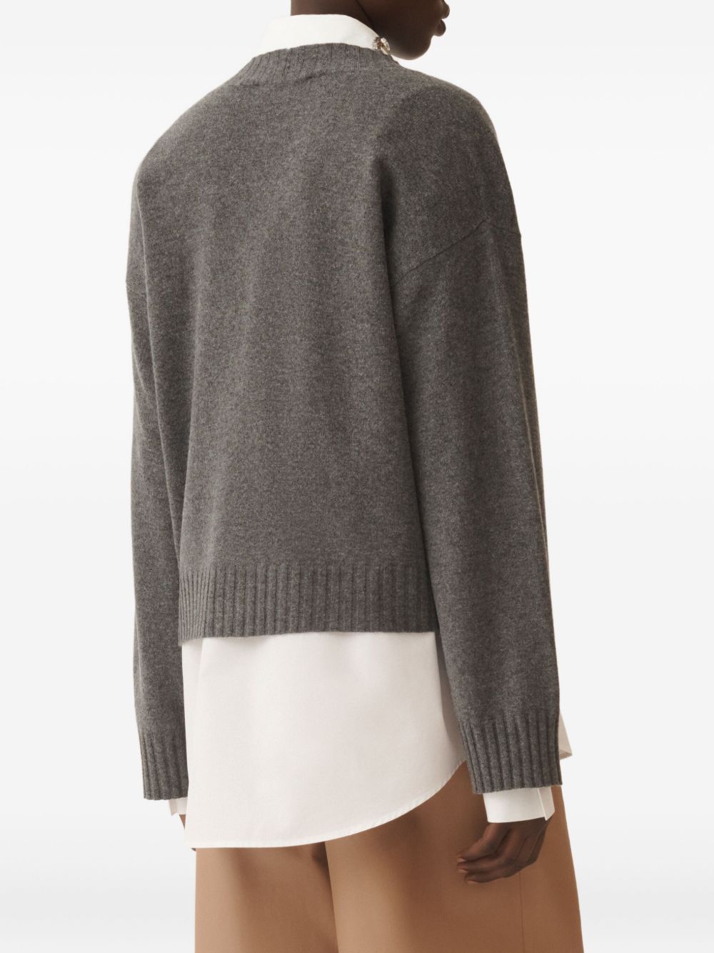 Fabiana Filippi Wool Blend Cardigan - Grey