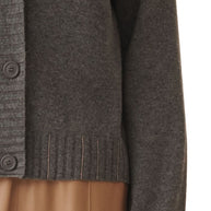Fabiana Filippi Wool Blend Cardigan - Grey