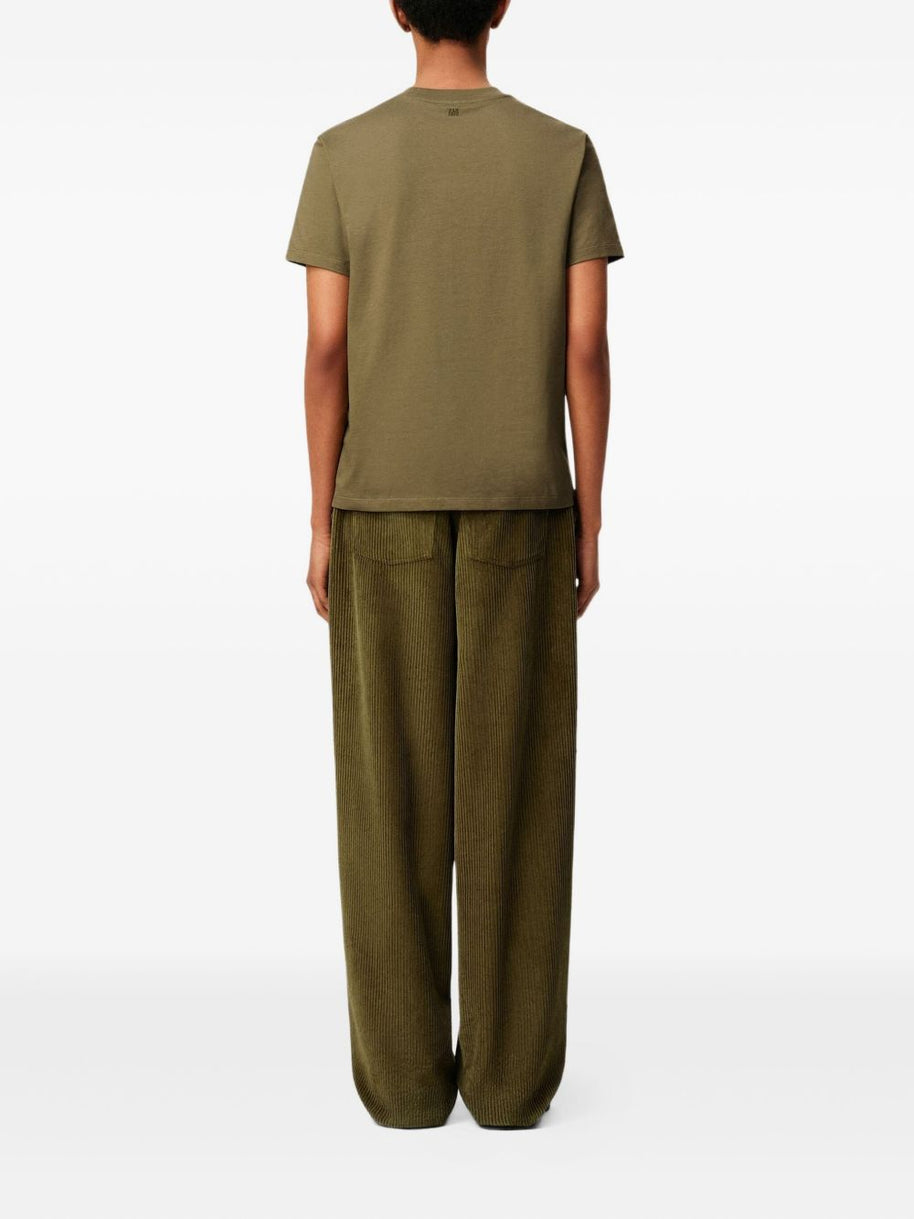 Ami Paris Cotton Corduroy Trousers - Brown