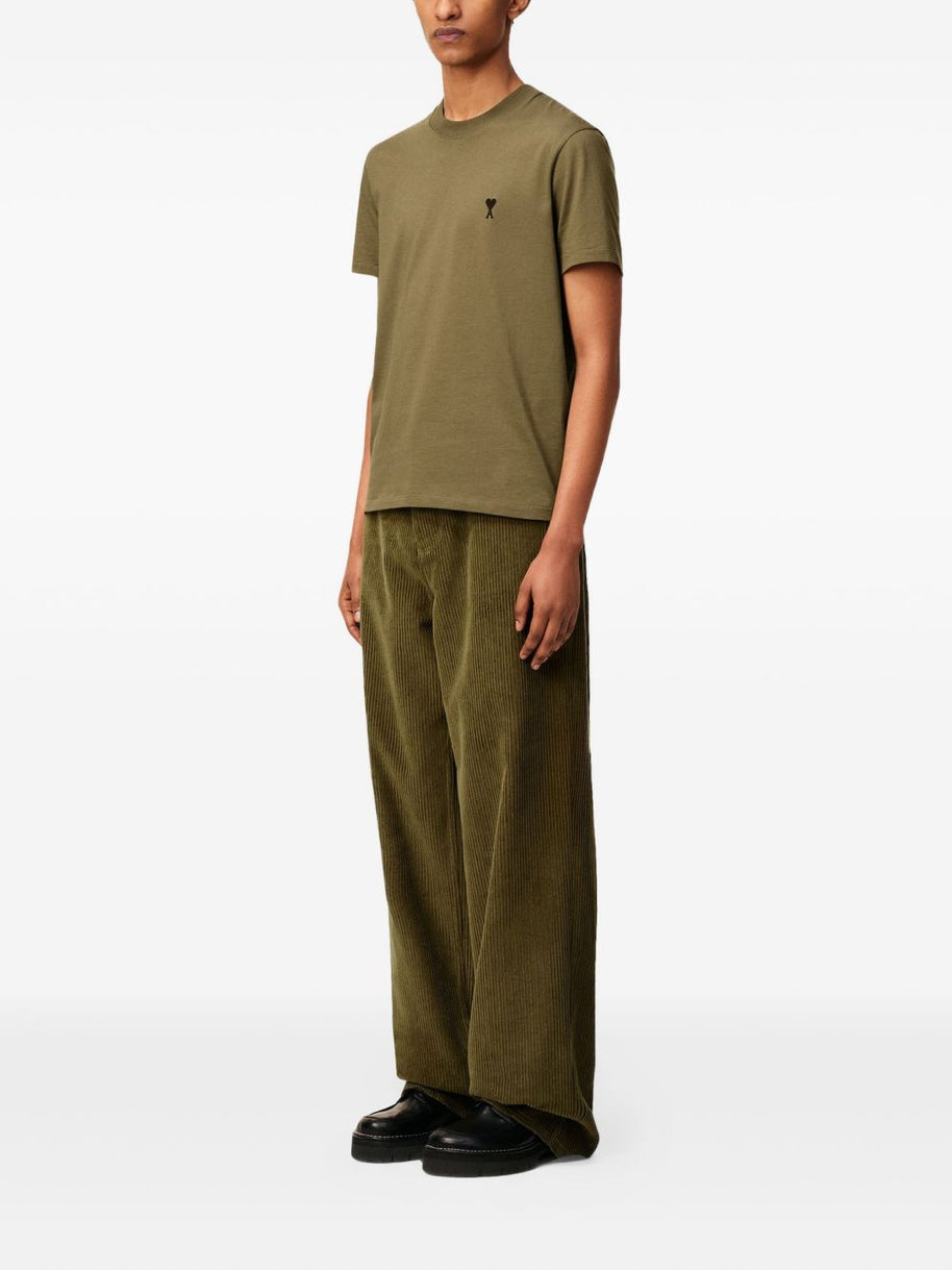 Ami Paris Cotton Corduroy Trousers - Brown