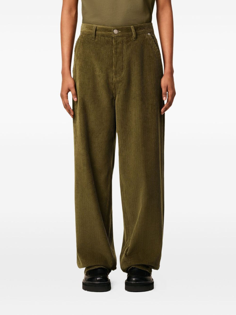 Ami Paris Cotton Corduroy Trousers - Brown