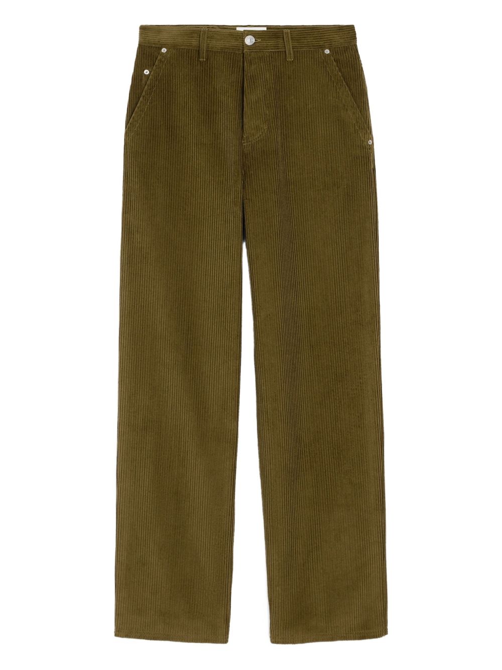 Ami Paris Cotton Corduroy Trousers - Brown