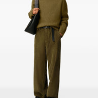 Ami Paris Cotton Corduroy Trousers - Brown