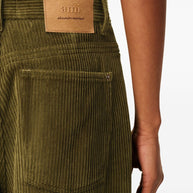 Ami Paris Cotton Corduroy Trousers - Brown