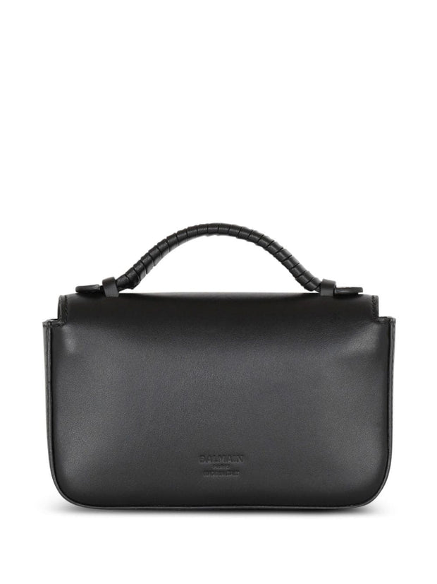 Balmain B-Buzz 17 Mini Leather Shoulder Bag - Black