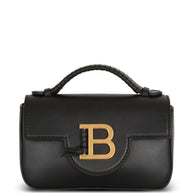 Balmain B-Buzz 17 Mini Leather Shoulder Bag - Black