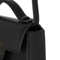 Balmain B-Buzz 17 Mini Leather Shoulder Bag - Black
