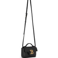 Balmain B-Buzz 17 Mini Leather Shoulder Bag - Black