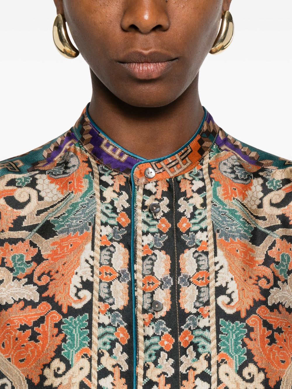 Pierre Louis Mascia Printed Silk Shirt - MultiColour