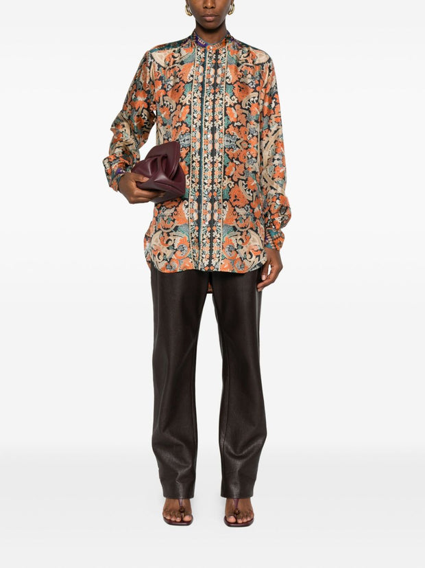 Pierre Louis Mascia Printed Silk Shirt - MultiColour