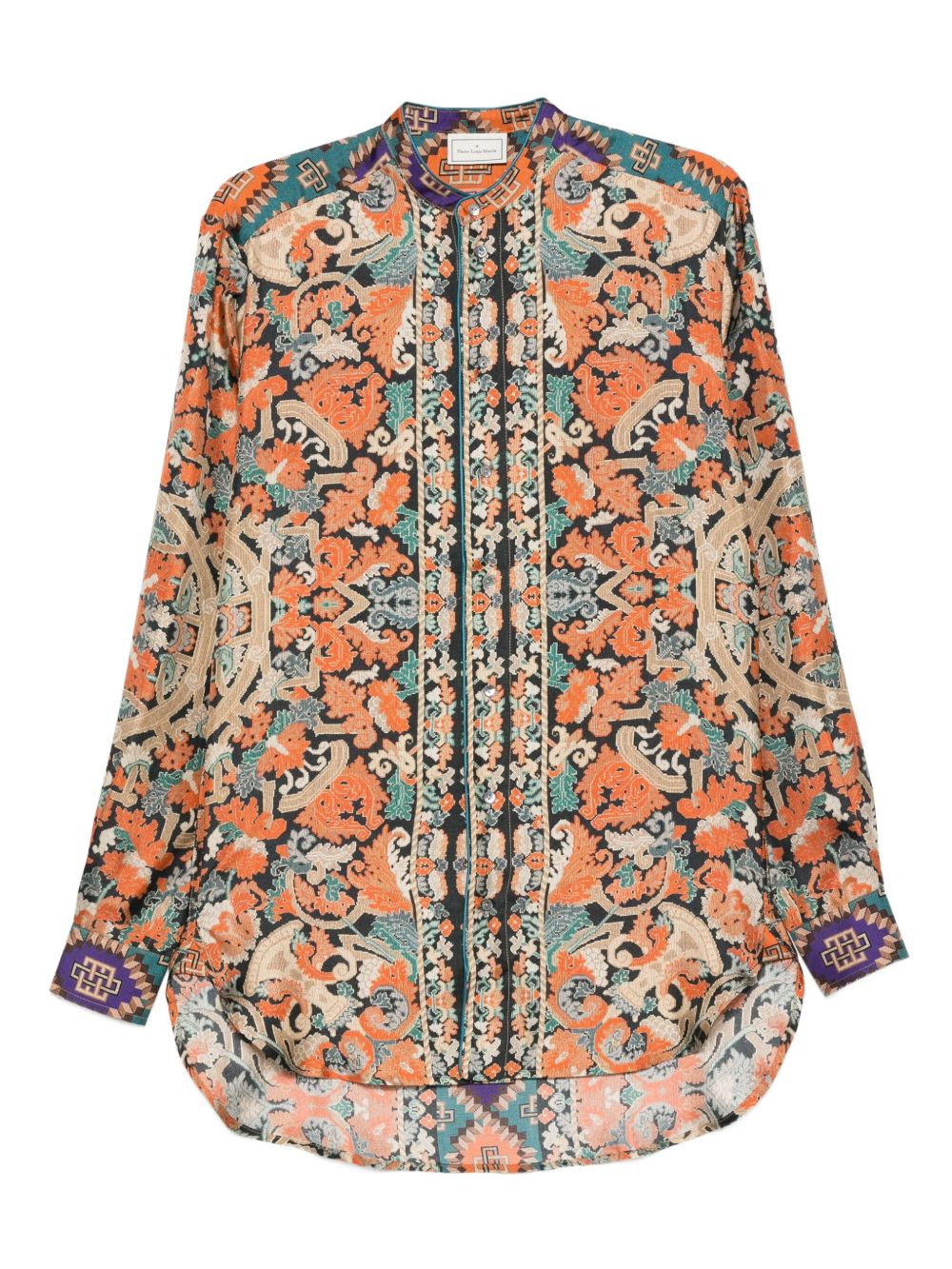 Pierre Louis Mascia Printed Silk Shirt - MultiColour
