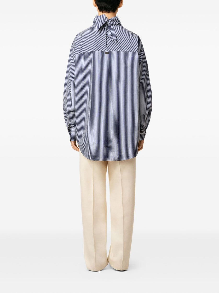 Ami Paris Bandana Cotton Shirt - Clear Blue