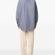 Ami Paris Bandana Cotton Shirt - Clear Blue
