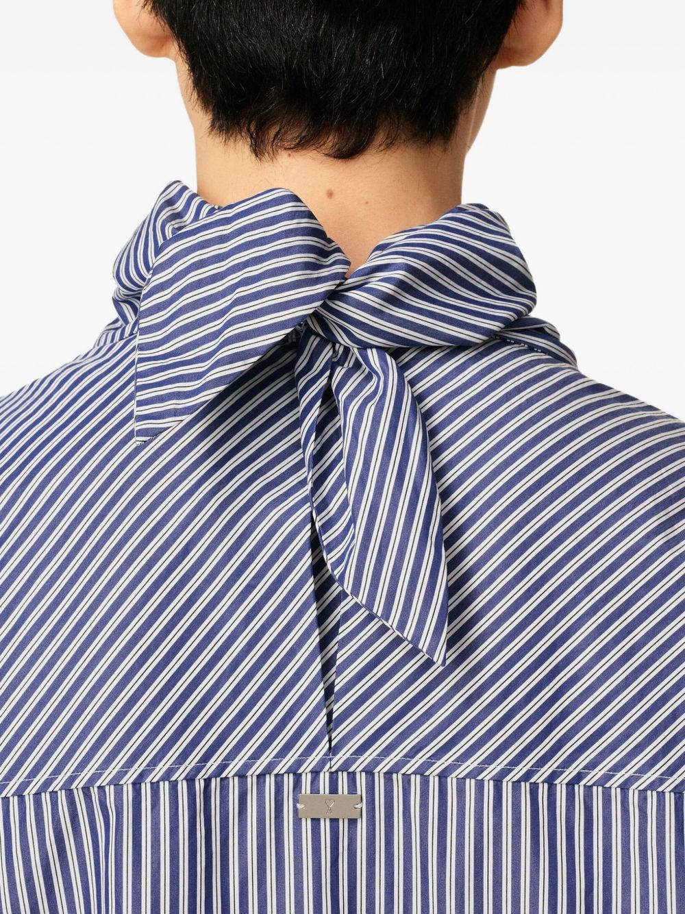 Ami Paris Bandana Cotton Shirt - Clear Blue