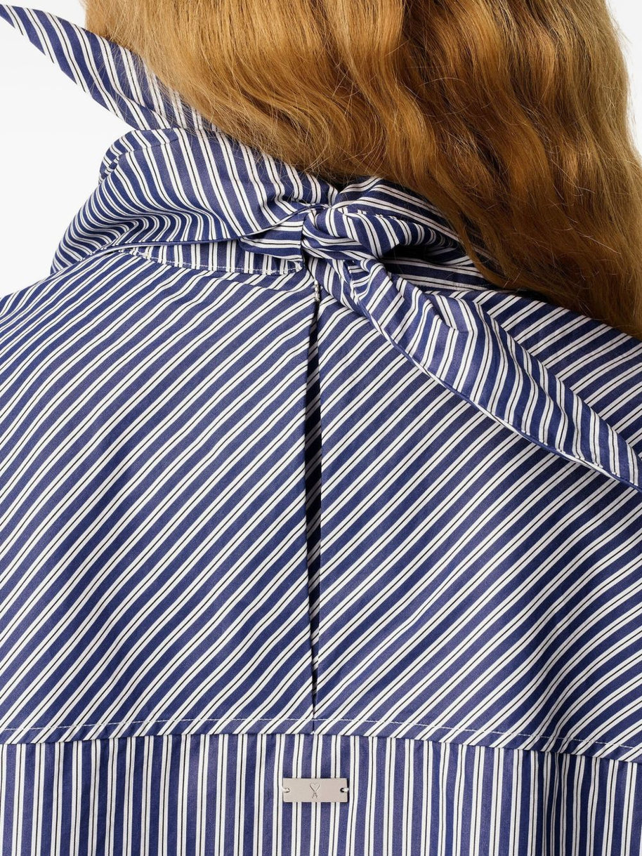 Ami Paris Bandana Cotton Shirt - Clear Blue