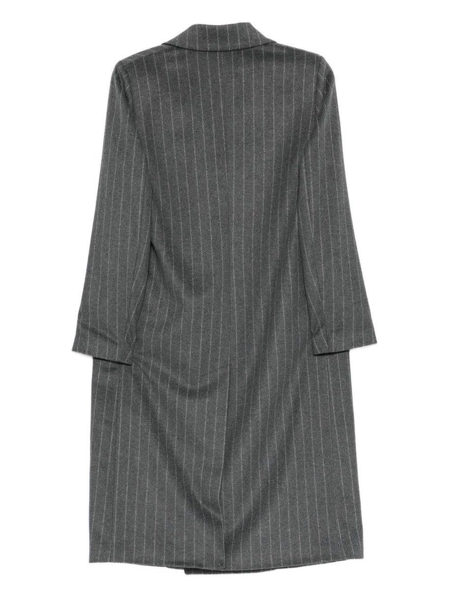 Paltò Wool Double-breasted Coat Grey