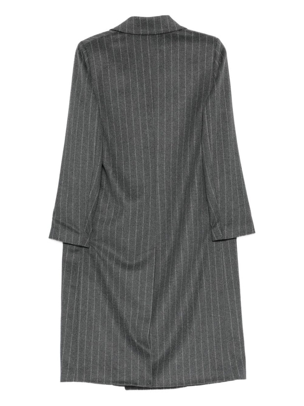 Paltò Wool Double-breasted Coat Grey