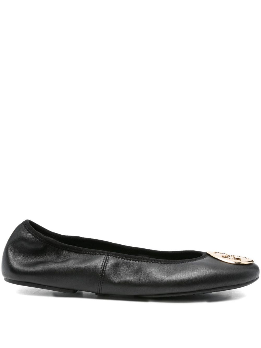 Tory Burch Minnie Travel Flats - Black
